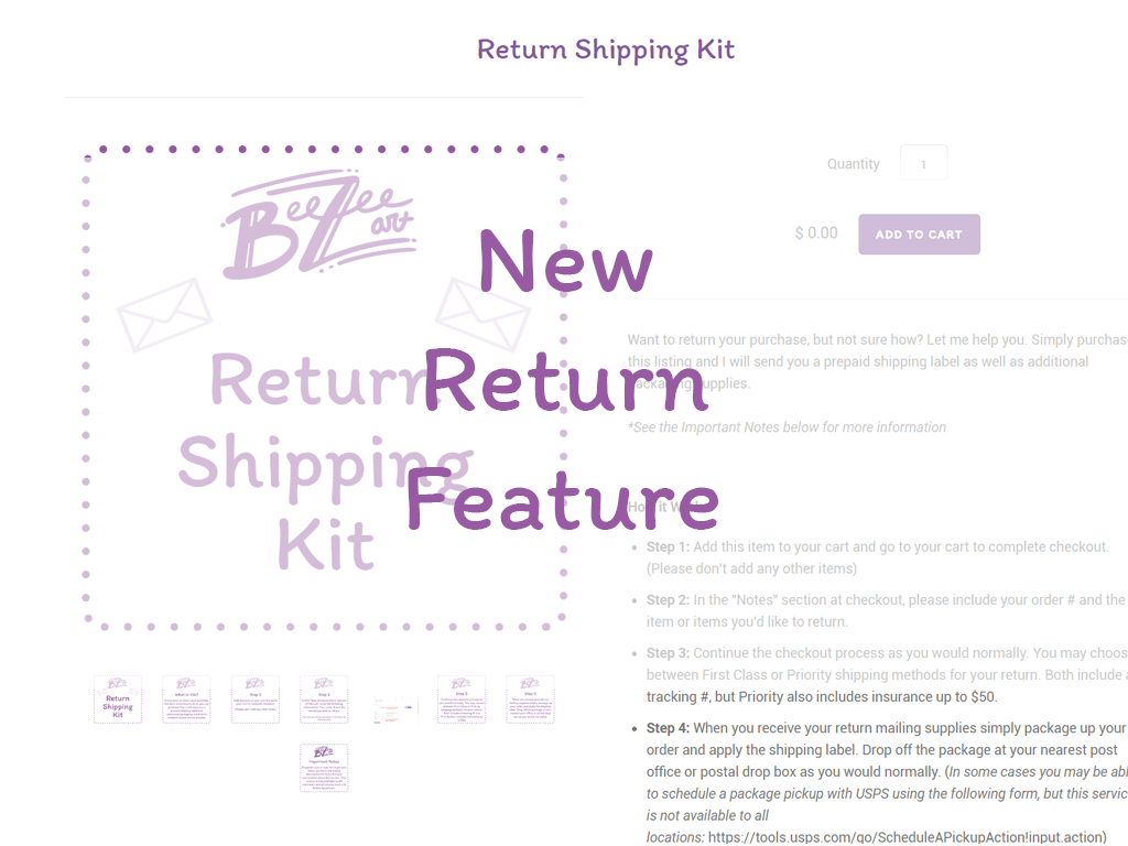 New Return Feature: Return Shipping Kit