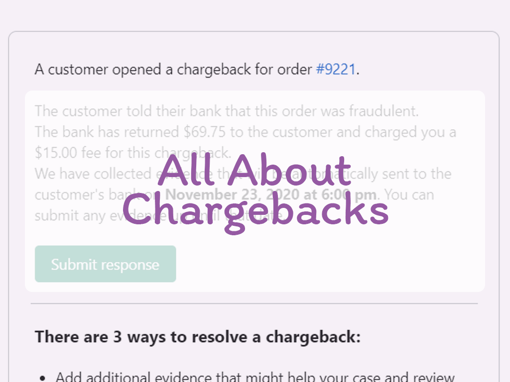 All About Chargebacks