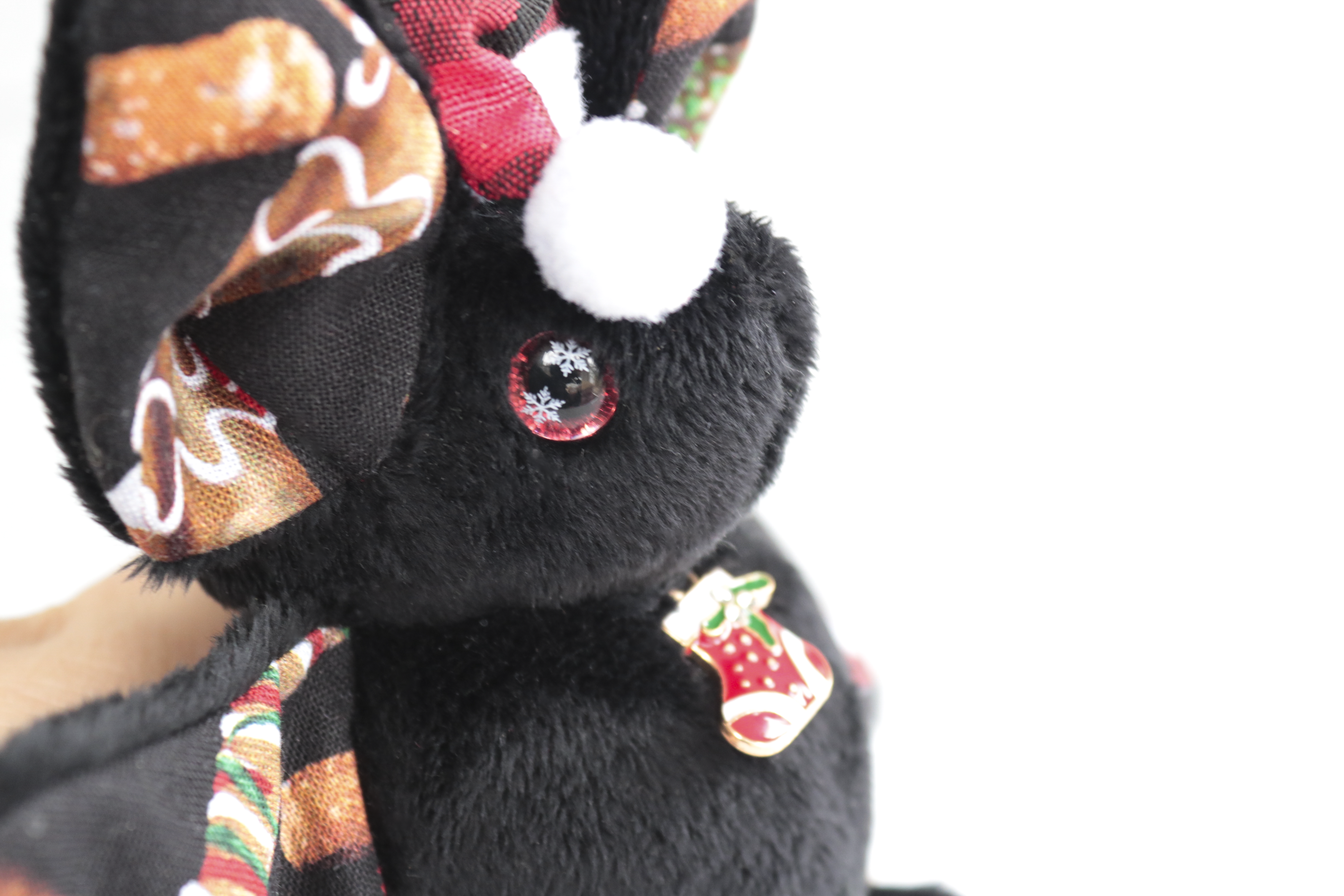 Pretzel Sticks and Black Random Winter Bat Plushie SCENTED