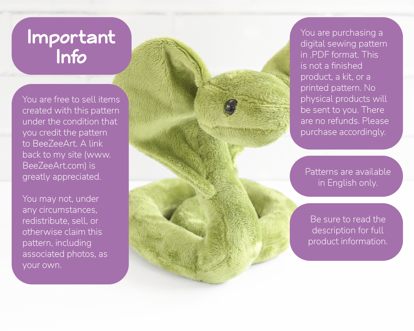 Free stuffed snake sewing top pattern