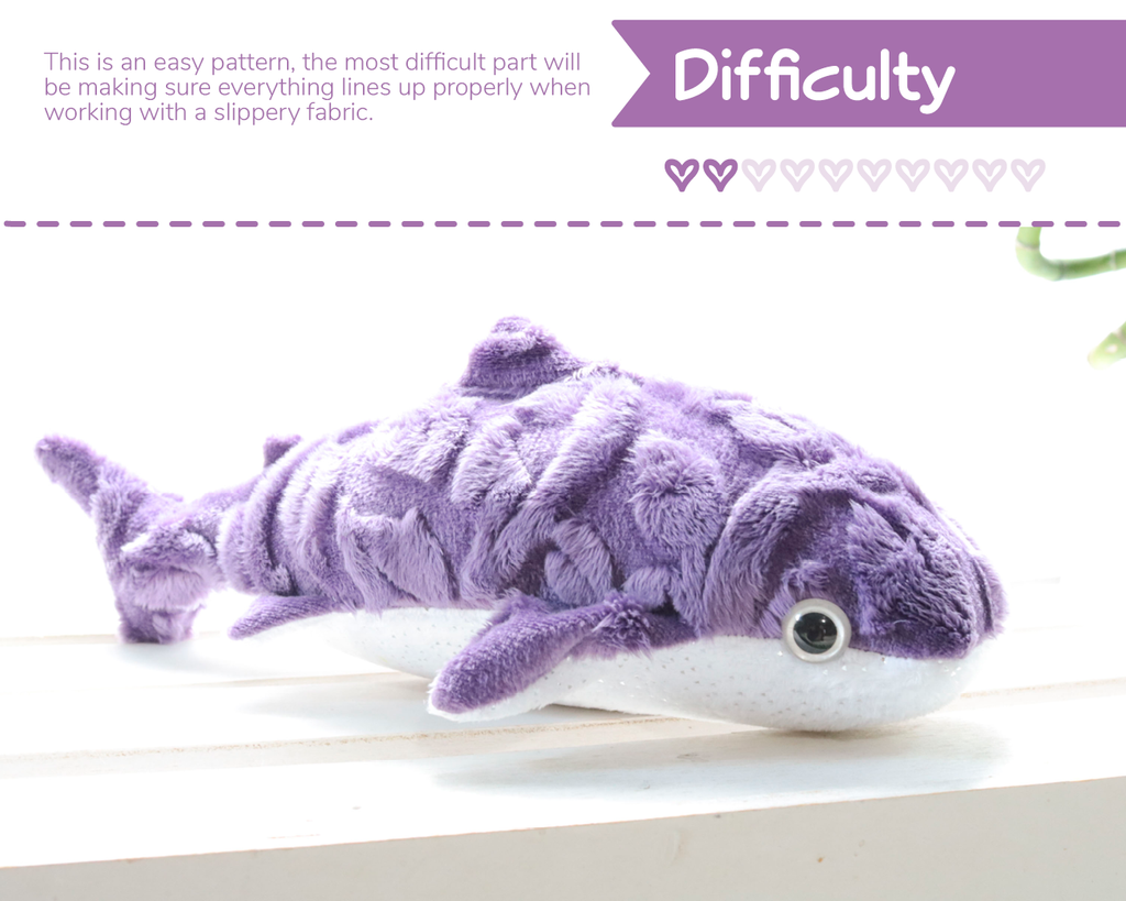 Whale Shark Sewing Pattern Digital Download BeeZeeArt whale-shark-sewing-pattern-digital-download-beezeeart