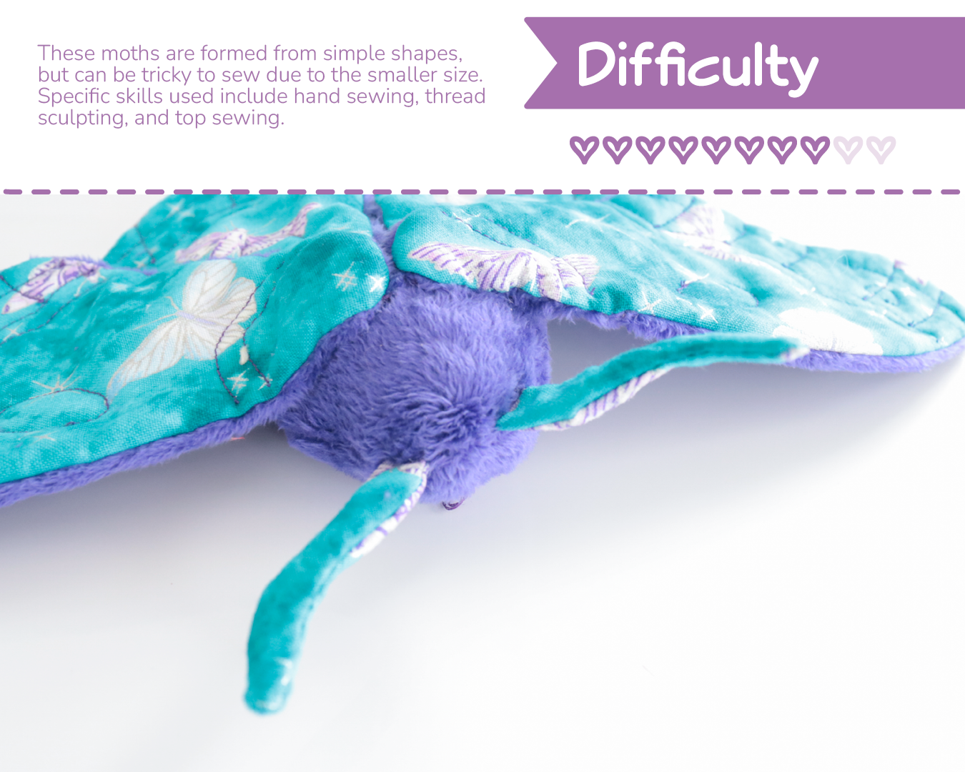 Moth Plush Sewing Pattern - Digital Download – BeeZeeArt