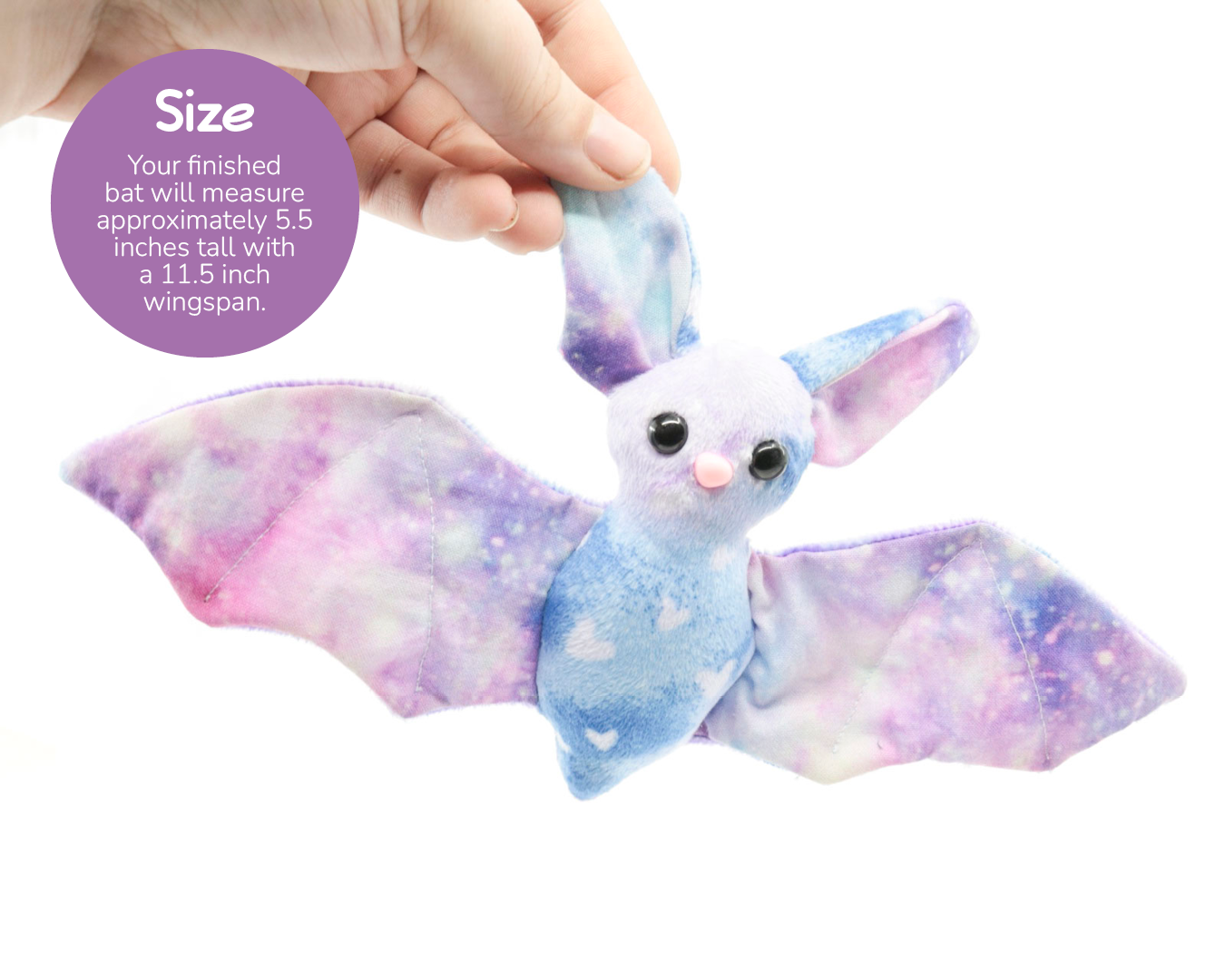 Beginner Bat Stuffed Animal Sewing Pattern - Digital Download – BeeZeeArt