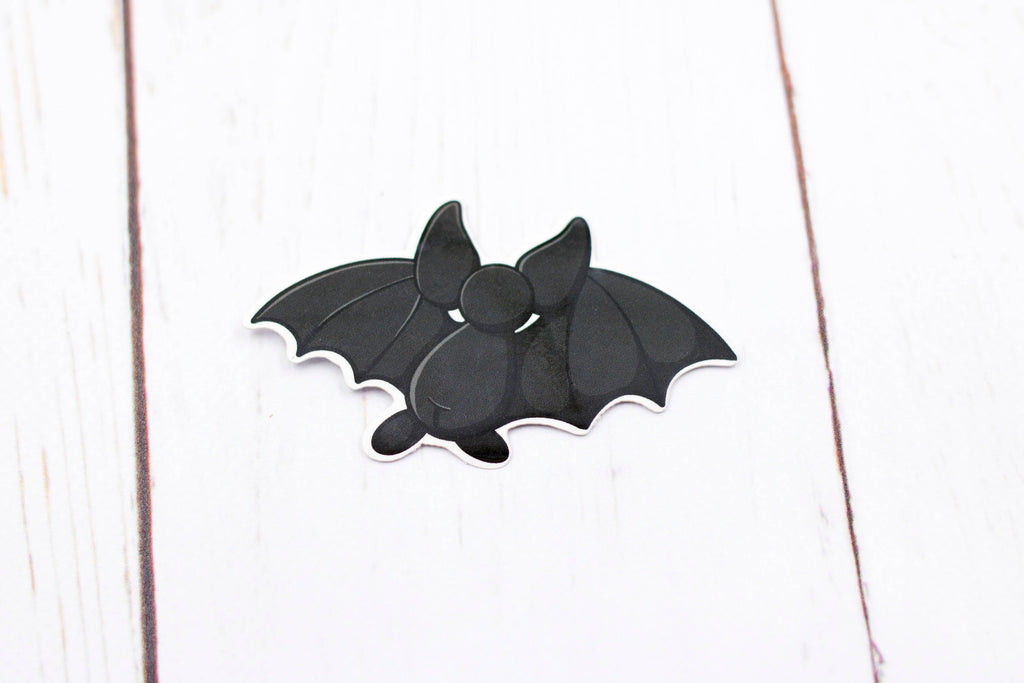 Bat Sticker - Black Bat Back, Cute Sticker, Kawaii, Vinyl Sticker, Stickers, BeeZeeArt 